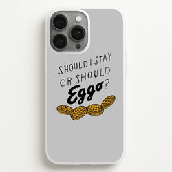 Should I Stay Or Should I Eggo  - Stranger Things Phone Case for iPhone 13 Pro Max