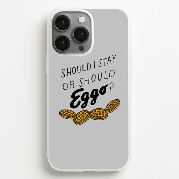 Should I Stay Or Should I Eggo  - Stranger Things Phone Case for iPhone 13 Pro Max