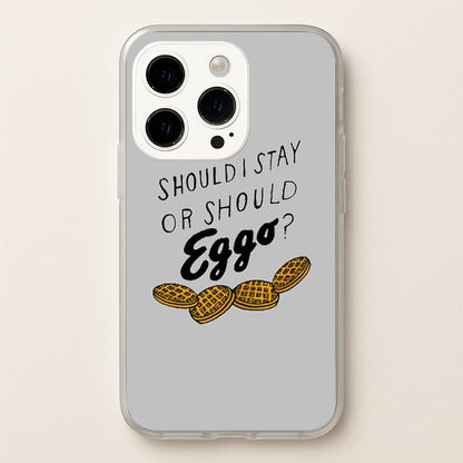 Should I Stay Or Should I Eggo  - Stranger Things Phone Case for iPhone 14 Pro
