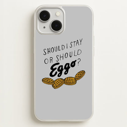 Should I Stay Or Should I Eggo  - Stranger Things Phone Case for iPhone 13