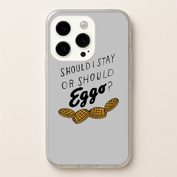 Should I Stay Or Should I Eggo  - Stranger Things Phone Case for iPhone 14 Pro Max