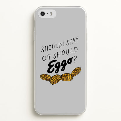 Should I Stay Or Should I Eggo  - Stranger Things Phone Case for iPhone 5 / 5s / SE 2016