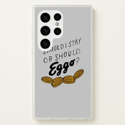 Should I Stay Or Should I Eggo  - Stranger Things Phone Case for Galaxy S24 Ultra