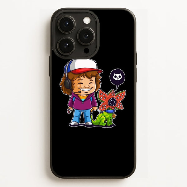 Dustin and The Demogorgon  - Stranger Things Phone Case for iPhone 16 Pro Max