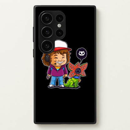 Dustin and The Demogorgon  - Stranger Things Phone Case for Galaxy S24 Ultra
