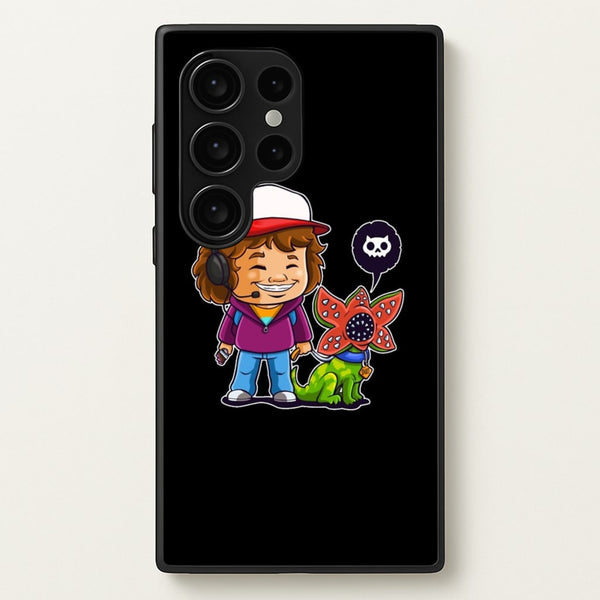 Dustin and The Demogorgon  - Stranger Things Phone Case for Galaxy S24 Ultra