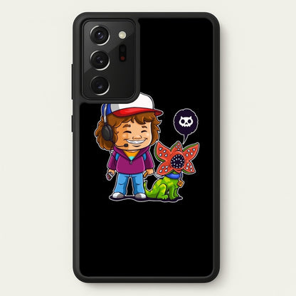 Dustin and The Demogorgon  - Stranger Things Phone Case for Galaxy Note 20 Ultra