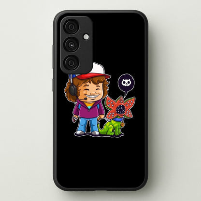 Dustin and The Demogorgon  - Stranger Things Phone Case for Galaxy A55