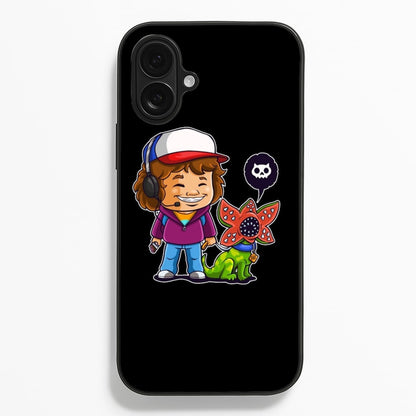 Dustin and The Demogorgon  - Stranger Things Phone Case for iPhone 16 Plus