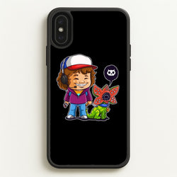 Dustin and The Demogorgon  - Stranger Things Phone Case for iPhone XS Max