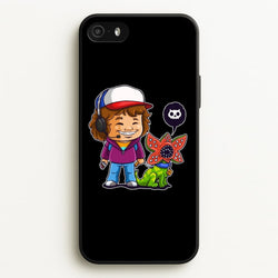 Dustin and The Demogorgon  - Stranger Things Phone Case for iPhone 5 / 5s / SE 2016