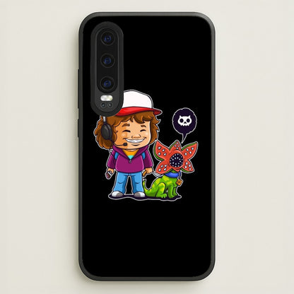 Dustin and The Demogorgon  - Stranger Things Phone Case for Huawei P30