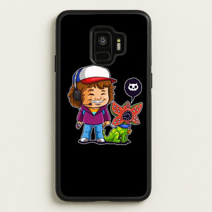 Dustin and The Demogorgon  - Stranger Things Phone Case for Galaxy S9