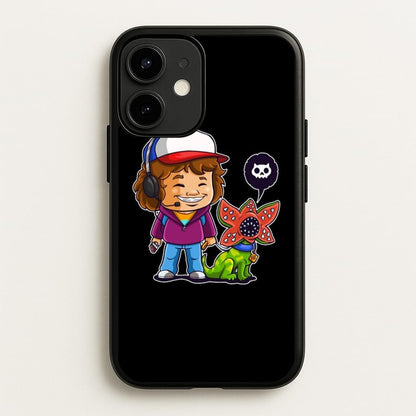 Dustin and The Demogorgon  - Stranger Things Phone Case for iPhone 12 / 12 Pro