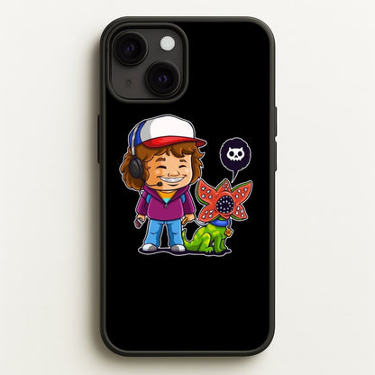 Dustin and The Demogorgon  - Stranger Things Phone Case for iPhone 13 Mini