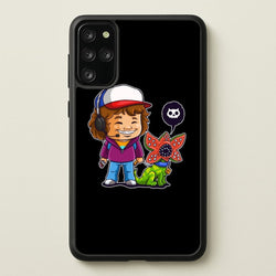 Dustin and The Demogorgon  - Stranger Things Phone Case for Galaxy S20 Plus
