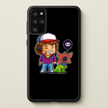 Dustin and The Demogorgon  - Stranger Things Phone Case for Galaxy S20 Plus