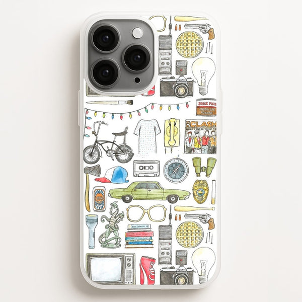 Stranger Objects Illustration  - Stranger Things Phone Case for iPhone 16 Pro Max