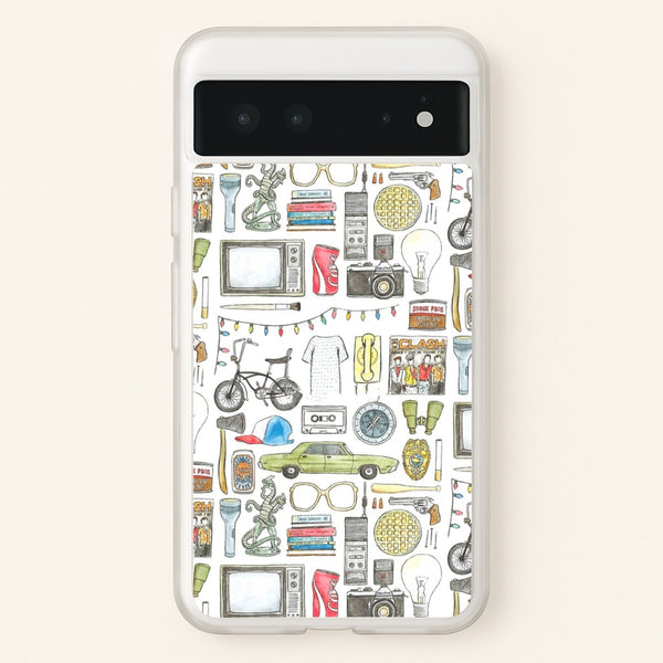 Stranger Objects Illustration  - Stranger Things Phone Case for Google Pixel 6