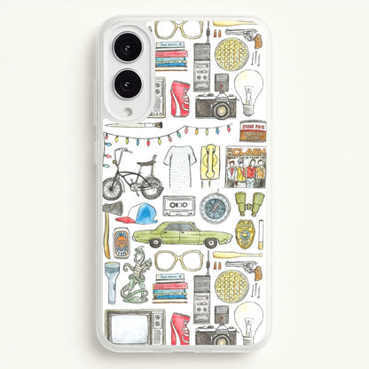 Stranger Objects Illustration  - Stranger Things Phone Case for Galaxy S25 Edge
