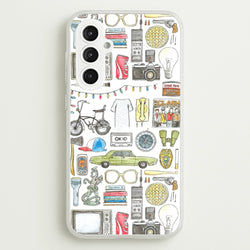 Stranger Objects Illustration  - Stranger Things Phone Case for Galaxy S23FE