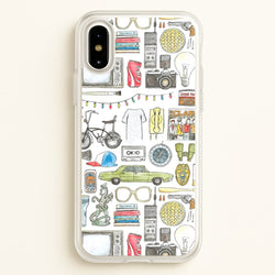 Stranger Objects Illustration  - Stranger Things Phone Case for iPhone X / XS
