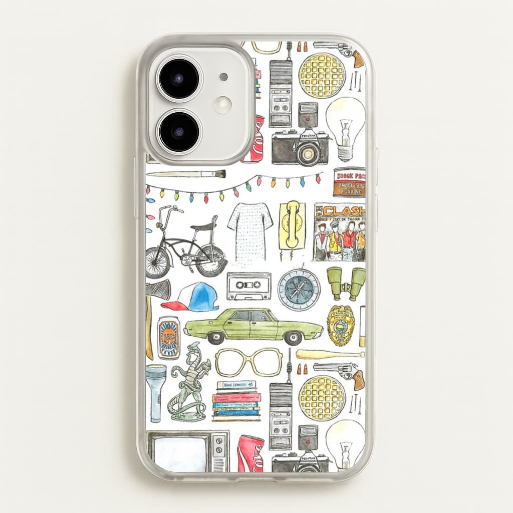 Stranger Objects Illustration  - Stranger Things Phone Case for iPhone 12 / 12 Pro