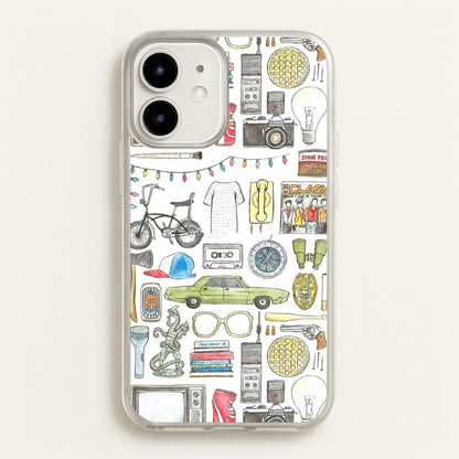 Stranger Objects Illustration  - Stranger Things Phone Case for iPhone 12 / 12 Pro
