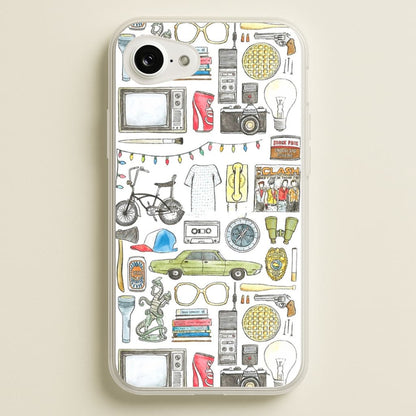 Stranger Objects Illustration  - Stranger Things Phone Case for iPhone 16e