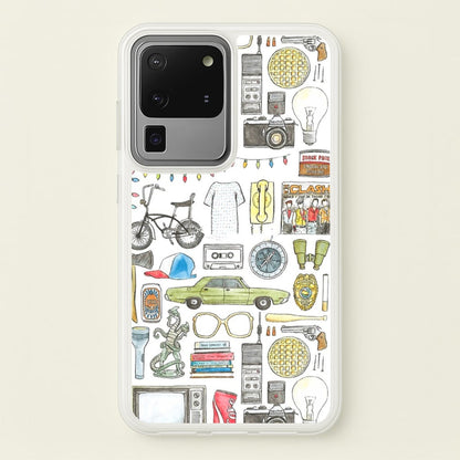 Stranger Objects Illustration  - Stranger Things Phone Case for Galaxy S20 Ultra