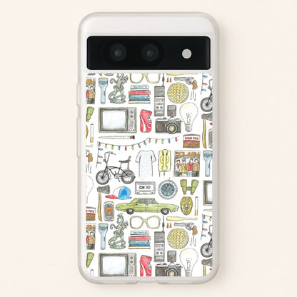 Stranger Objects Illustration  - Stranger Things Phone Case for Google Pixel 8a
