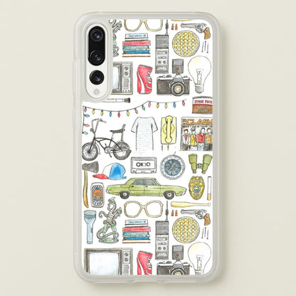 Stranger Objects Illustration  - Stranger Things Phone Case for Huawei P20 Pro