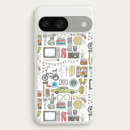 Stranger Objects Illustration  - Stranger Things Phone Case for Google Pixel 9 / 9 Pro