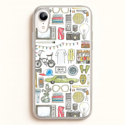 Stranger Objects Illustration  - Stranger Things Phone Case for iPhone XR