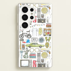 Stranger Objects Illustration  - Stranger Things Phone Case for Galaxy S25 Ultra