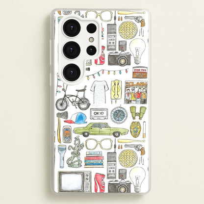 Stranger Objects Illustration  - Stranger Things Phone Case for Galaxy S25 Ultra