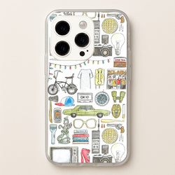 Stranger Objects Illustration  - Stranger Things Phone Case for iPhone 15 Pro