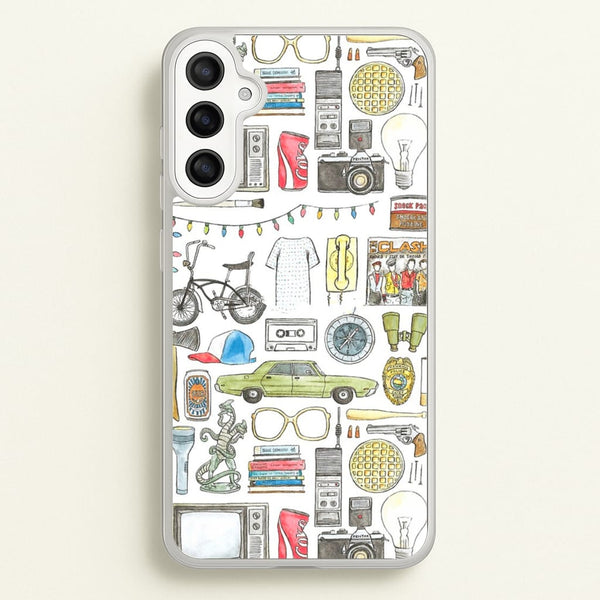 Stranger Objects Illustration  - Stranger Things Phone Case for Galaxy A36