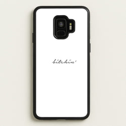 Bitchin' - White Stranger  - Stranger Things Phone Case for Galaxy S9