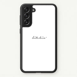 Bitchin' - White Stranger  - Stranger Things Phone Case for Galaxy S21FE