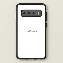 Bitchin' - White Stranger  - Stranger Things Phone Case for Galaxy S10