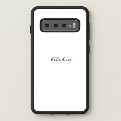 Bitchin' - White Stranger  - Stranger Things Phone Case for Galaxy S10