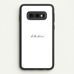 Bitchin' - White Stranger  - Stranger Things Phone Case for Galaxy S10e