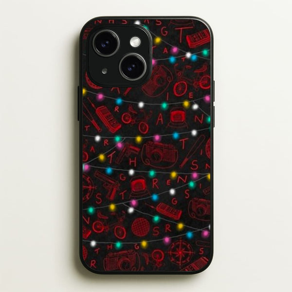Stranger Red Illustrations  - Stranger Things Phone Case for iPhone 15