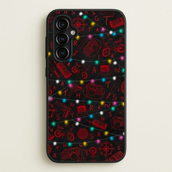 Stranger Red Illustrations  - Stranger Things Phone Case for Galaxy A54