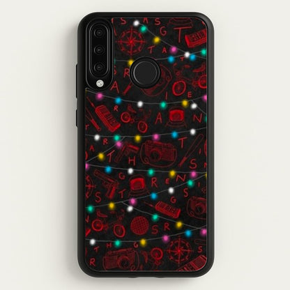 Stranger Red Illustrations  - Stranger Things Phone Case for Huawei P30 Lite