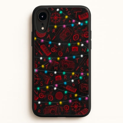 Stranger Red Illustrations  - Stranger Things Phone Case for iPhone XR