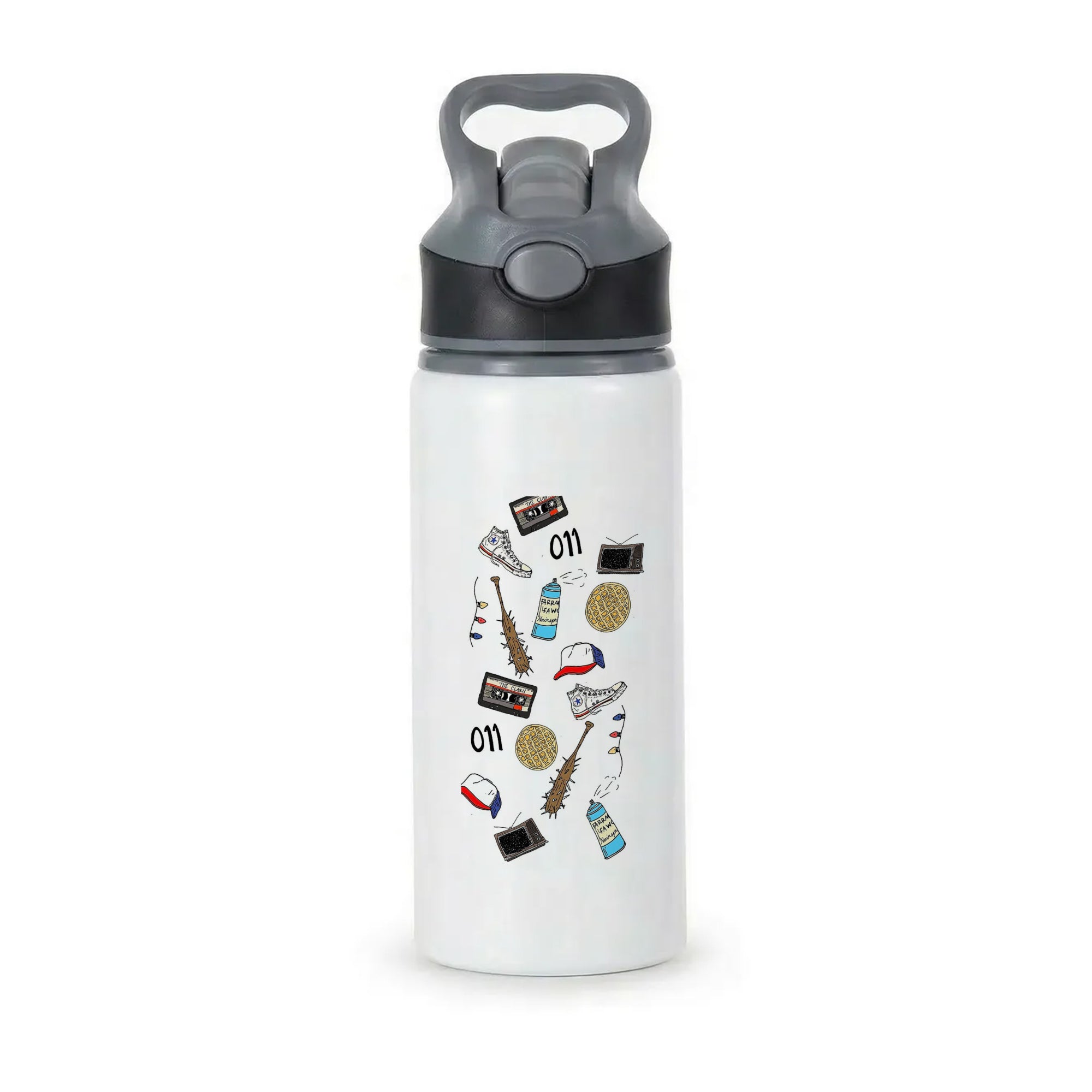 Stranger Drawings Active Water Bottle - Black