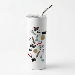 Stranger Drawings Skinny Tumbler
