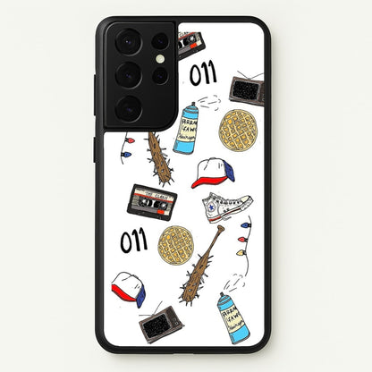 Stranger Drawings  - Stranger Things Phone Case for Galaxy S21 Ultra